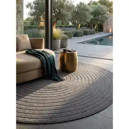 Netto Marken-Discount Outdoor-Teppich Wetterfest Anthrazit 120x120 cm - MEZEN Kadima Angebot