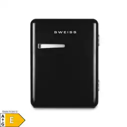 Netto Marken-Discount SWEISS Retro-Minikühlschrank 31L WEISS9 – Schwarz Angebot