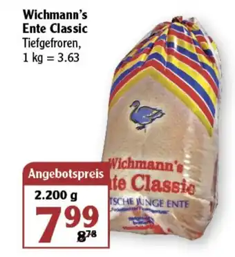 Globus Wichmann's Ente Classic 2.2kg Angebot