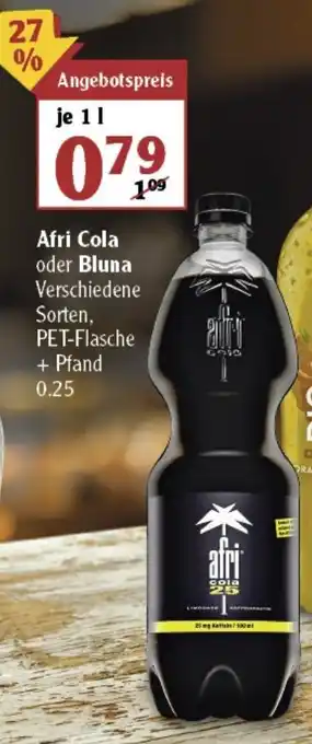 Globus Afri Cola o. Bluna 1L Angebot