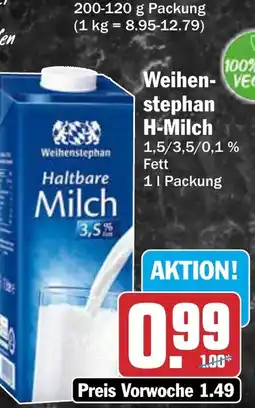 AEZ Weihenstephan H-Milch Angebot