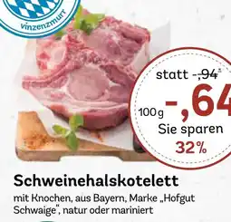 AEZ Schweinehalskotelett Hofgut Schwaige Angebot