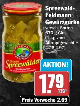 AEZ Spreewald-Feldmann Gewürzgurken Angebot