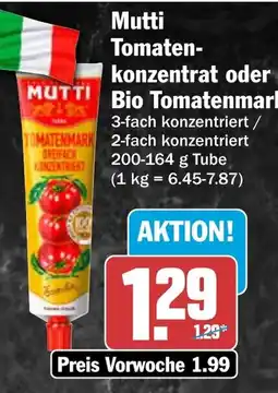 AEZ Mutti Tomatenkonzentrat Angebot