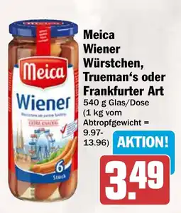 AEZ Meica Wiener Würstchen, Trueman's oder Frankfurter Art Angebot