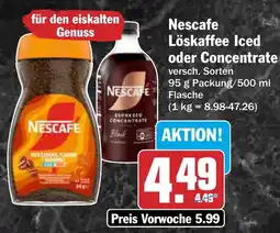 AEZ Nescafe Löskafee Iced oder Concentrate Angebot