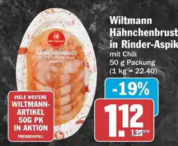 AEZ Wiltmann Hähnchenbrust in Rinder-Aspik mit Chili Angebot