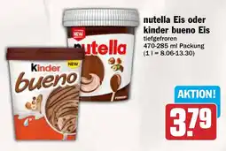 AEZ nutella Eis oder kinder bueno Eis Angebot