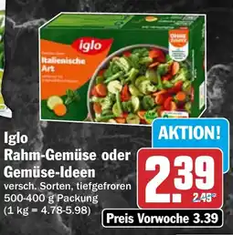 AEZ Iglo Rahm-Gemüse oder Gemüse-Ideen Angebot