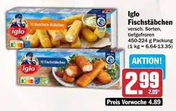 AEZ iglo Fischstäbchen Angebot