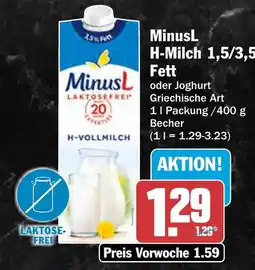 AEZ MinusL H-Milch Angebot