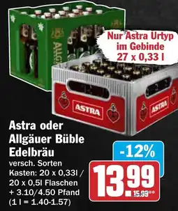 AEZ Astra oder Allgäuer Büble Edelbräu Angebot