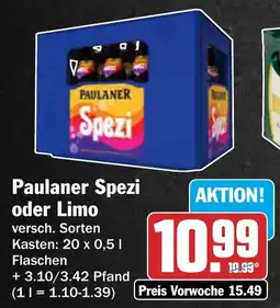 AEZ Paulaner Spezi oder Limo Angebot