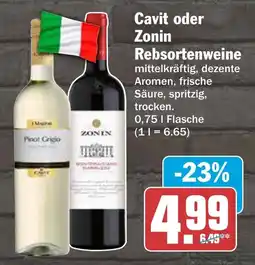 AEZ Cavit oder Zonin Rebsortenweine Angebot