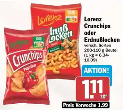 AEZ Lorenz Crunchips oder Erdnussblocken Angebot