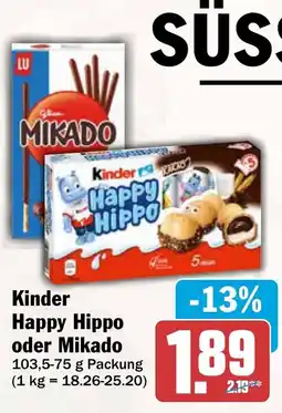 AEZ Kinder Happy Hippo oder Mikado Angebot