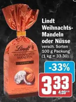 AEZ Lindt Weihnachts-Mandeln Angebot