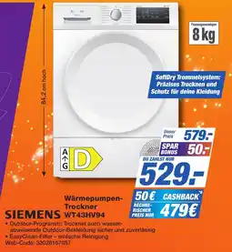 K+B Expert SIEMENS Wärmepumpen-Trockner WT43HV94 Angebot