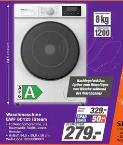 K+B Expert ECG Waschmaschine EWF 80123 iSteam Angebot