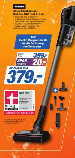 K+B Expert Miele Akku-Staubsauger Duoflex HX1 Cat & Dog Angebot