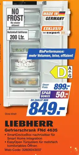 K+B Expert LIEBHERR Gefrierschrank FNd 4635 Angebot