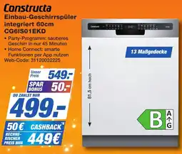 K+B Expert Constructa Einbau-Geschirrspüler integriert 60cm Angebot