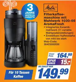 K+B Expert Melitta Filterkaffee-maschine mit Mahlwerk 1030-05 AromaFresh Angebot