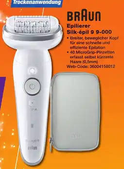 K+B Expert BRAUN Epilierer Silk-épil 9 9-000 Angebot