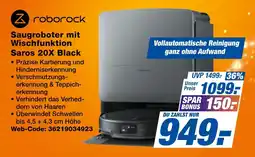 expert Techno Land Saugroboter mit Wischfunktion Saros 20X Black Angebot