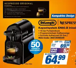 expert Techno Land DeLonghi Nespresso Kapselsystem EN80.B Inissia Angebot