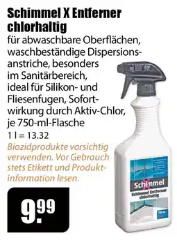 V Baumarkt Schimmel X Entferner chlorhaltig Angebot