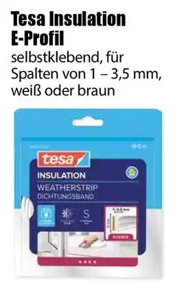 V Baumarkt Tesa Insulation E-Profil Angebot