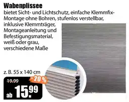 V Baumarkt Wabenplissee Angebot