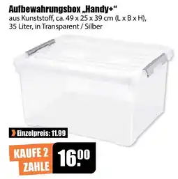 V Baumarkt Aufbewahrungsbox „Handy+“ Angebot
