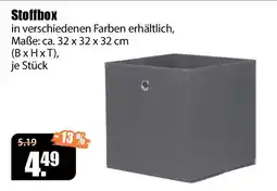 V Baumarkt Stoffbox Angebot