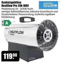 V Baumarkt Gasheizgebläse Heatflow Pro 30k INOX Angebot