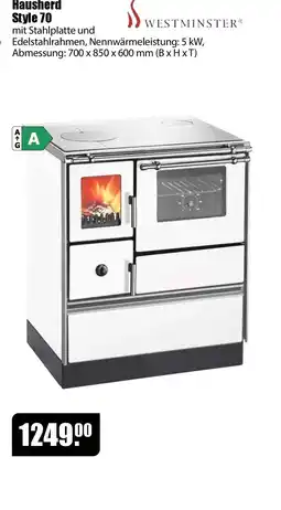 V Baumarkt Hausherd Style 70 WESTMINSTER Angebot