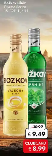 Travel Free Božkov Likör Angebot