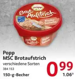 Selgros Popp MSC Brotaufstrich Angebot
