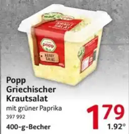 Selgros Popp Griechischer Krautsalat Angebot