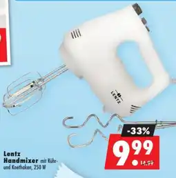 Mäc Geiz Lentz Handmixer mit Rühr- und Knethaken, 250 W Angebot