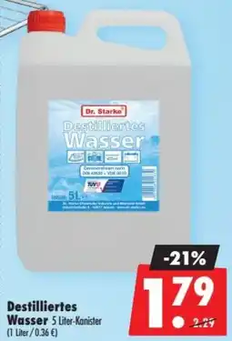 Mäc Geiz Dr. Starke Destilliertes Wasser Angebot