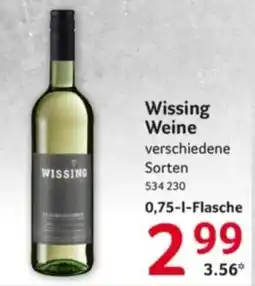 Selgros Wissing Weine Angebot