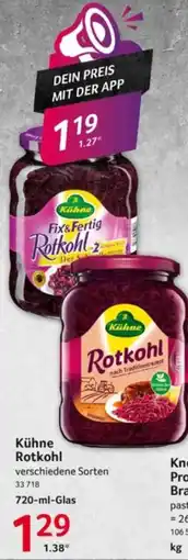 Selgros Kühne Rotkohl Angebot