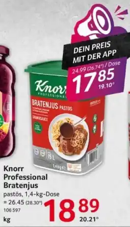 Selgros Knorr Professional Bratenjus pastös Angebot