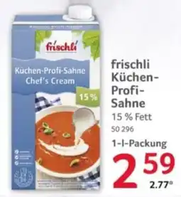 Selgros frischli Küchen-Profi-Sahne Chef's Cream Angebot