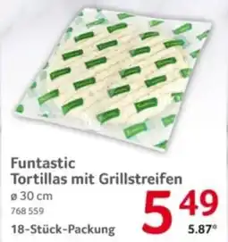 Selgros Funtastic Tortillas mit Grillstreifen Angebot
