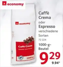Selgros economy Caffè Crema Angebot