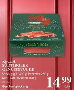 Selgros RECLA SÜDTIROLER GENÜSSSTÜCKE Angebot