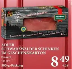 Selgros ADLER SCHWARZWÄLDER SCHINKEN Angebot